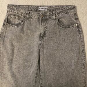 Disclosure Women's Gray Stonewashed Wide Leg Jeans